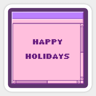 Windows95 Style Happy Holidays Sticker